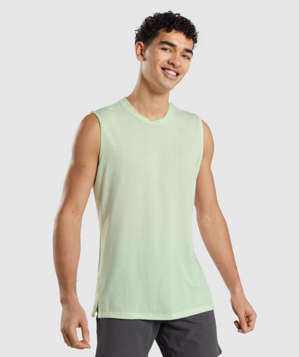Panske Tielko Gymshark Studio Amplify Hnede Zelene | BV6480957